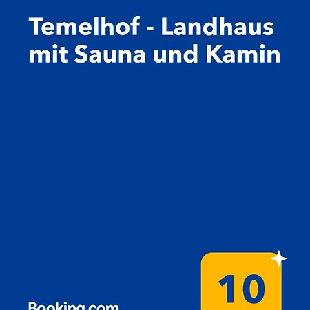Temelhof - Mit Sauna Und Kamin Sittersdorf
